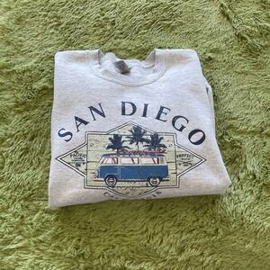 Gildan Heavy San Diego California Sweatshirt Men's S Travel Destination Souvenir